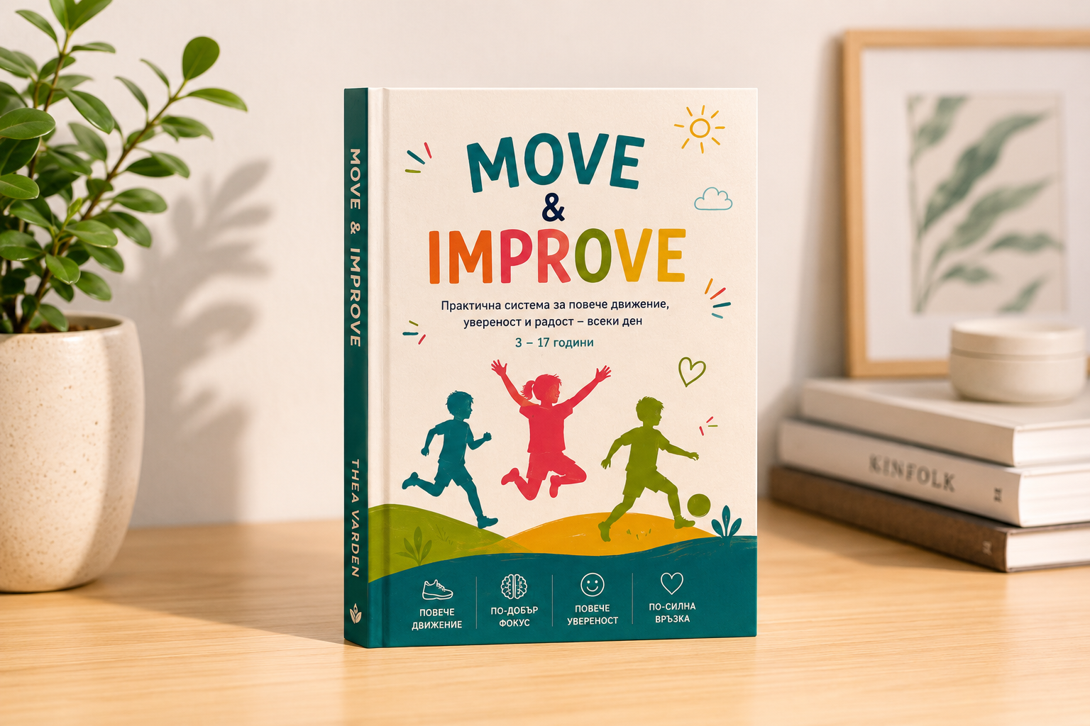 MOVE & IMPROVE от Thea Varden, реалната корица на книгата